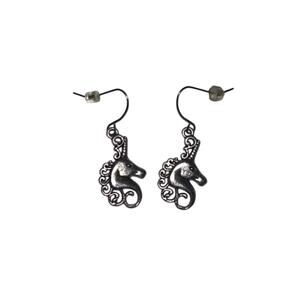 Silver Unicorn Dangle Earrings
